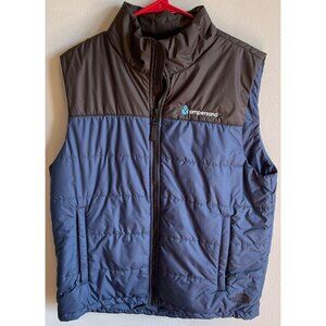 The North Face Mens Blue/Black Zip Up Puffer Vest Size Large